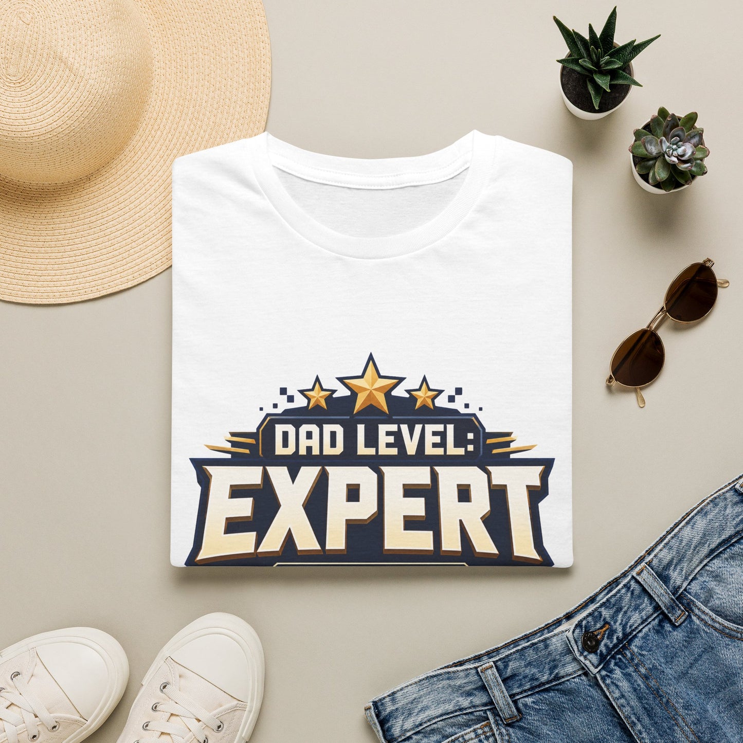 Dad Level: Expert T-Shirt — Father’s Day Funny Graphic Tee