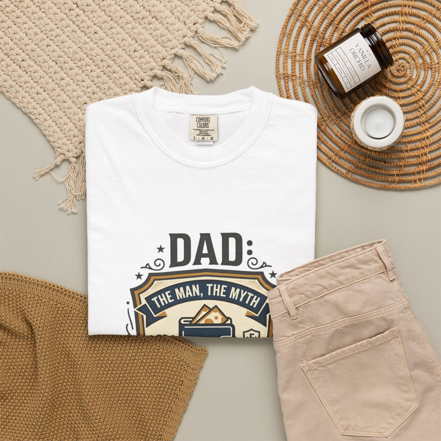 Dad Vintage Radio T-Shirt — "Dad: His Hair, His Way" Retro Gift for Fathers