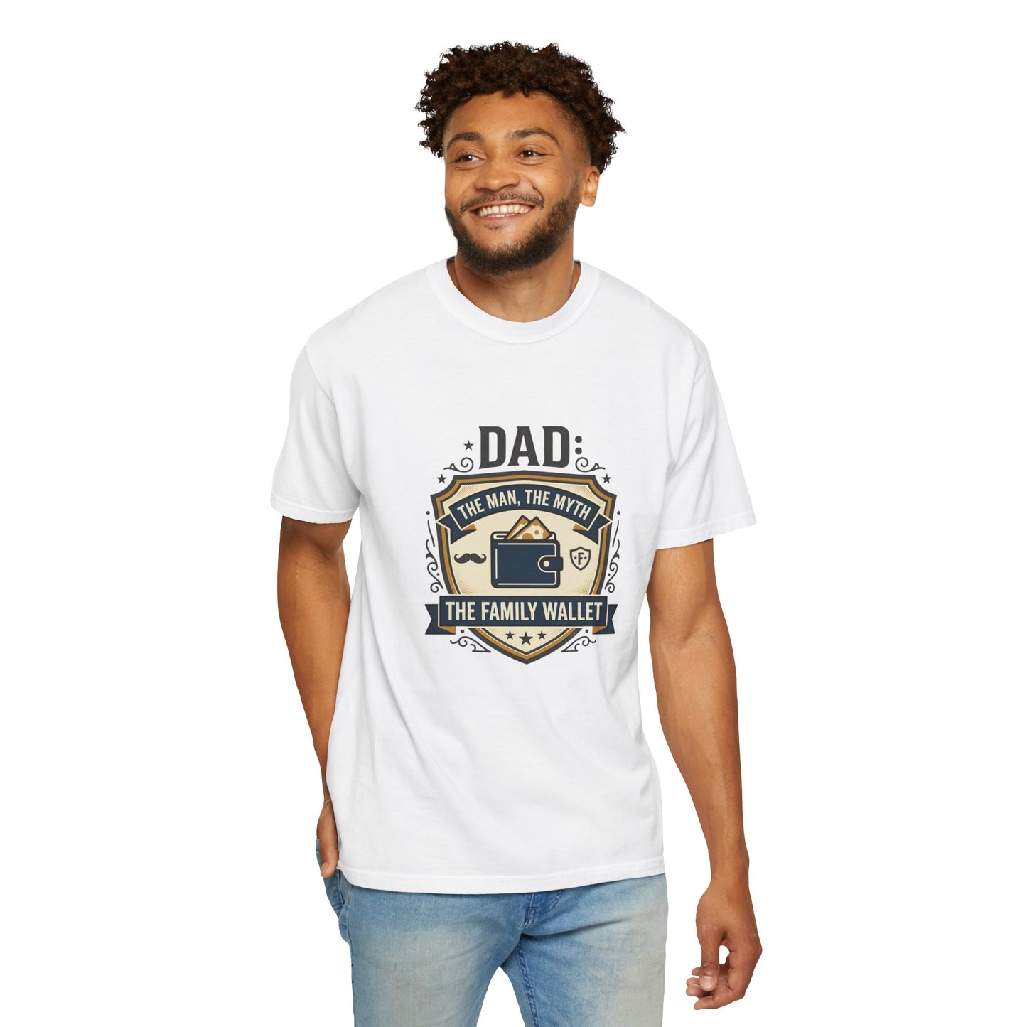Dad Vintage Radio T-Shirt — "Dad: His Hair, His Way" Retro Gift for Fathers