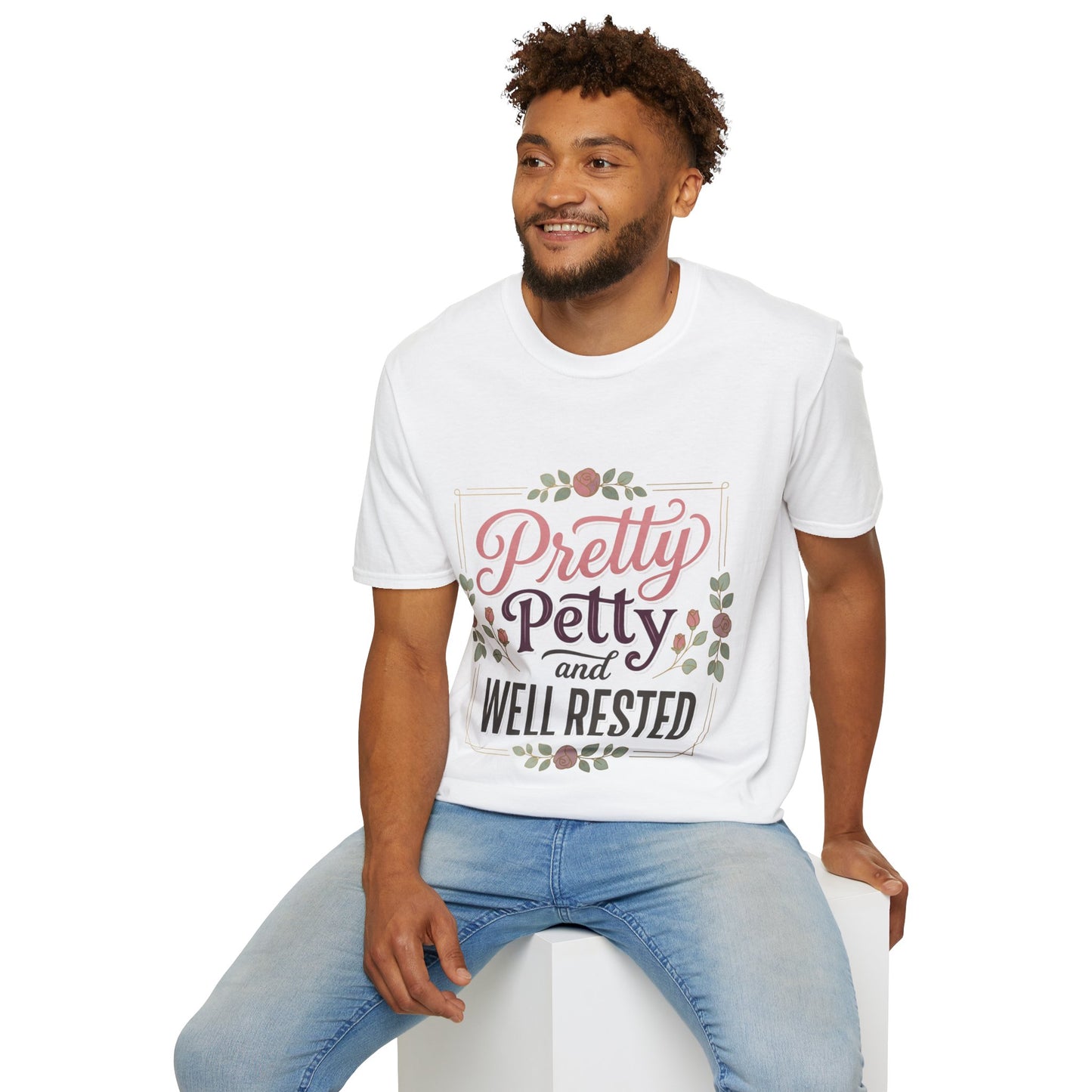 Pretty Petty & Well Rested T-Shirt — Floral Graphic Tee