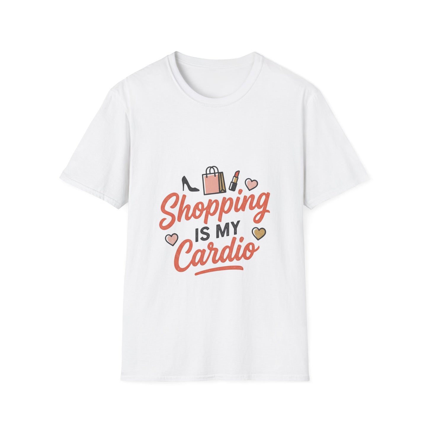 Shopping Is My Cardio T-Shirt — Funny Retail Lover Graphic Tee