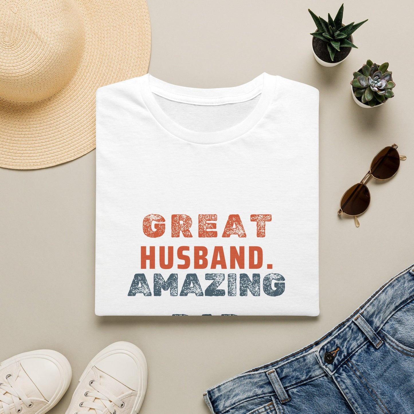 Funnt T-Shirt — "Great Husband, Amazing Dad, Terrible Listener" Funny Family Dad Tee