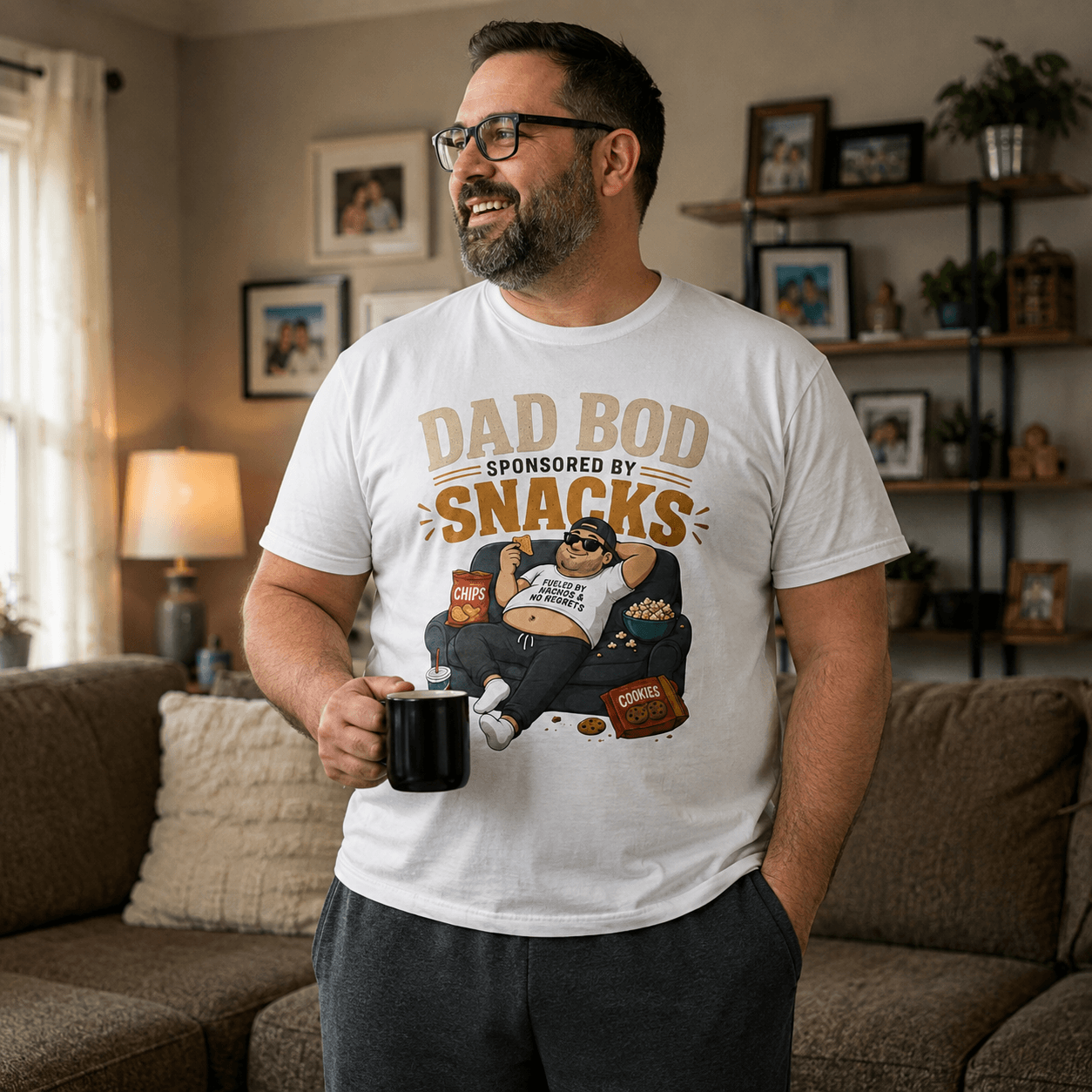 Dad Bod — Sponsored by Snacks Funny Shirt